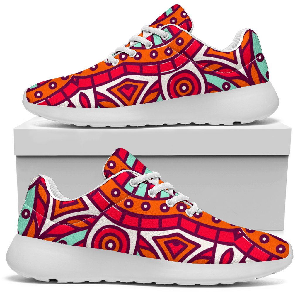 Vintage Indian Mandala Print Sport Shoes GearFrost