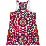 Vintage Indian Mandala Print Women's Racerback Tank Top