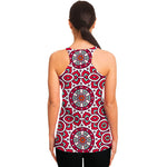 Vintage Indian Mandala Print Women's Racerback Tank Top