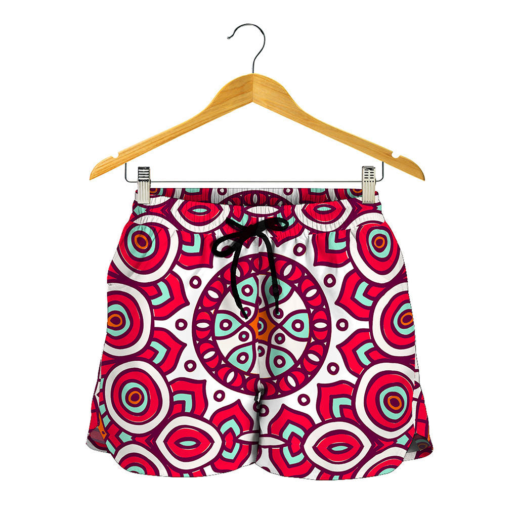 Vintage Indian Mandala Print Women's Shorts