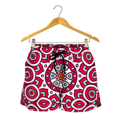 Vintage Indian Mandala Print Women's Shorts