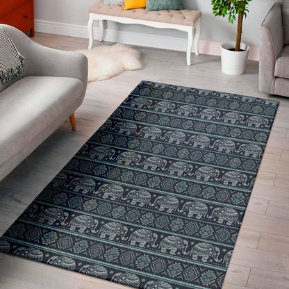 Vintage Indian Tribal Pattern Print Area Rug