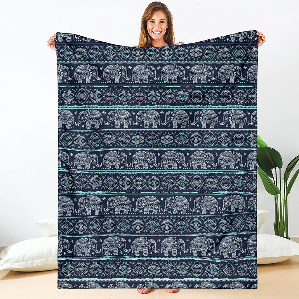 Vintage Indian Tribal Pattern Print Blanket