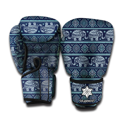 Vintage Indian Tribal Pattern Print Boxing Gloves