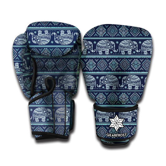 Vintage Indian Tribal Pattern Print Boxing Gloves