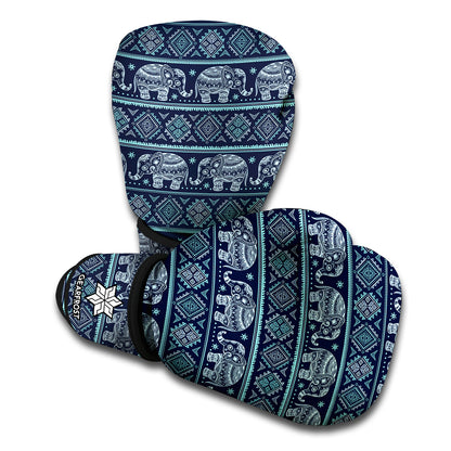 Vintage Indian Tribal Pattern Print Boxing Gloves