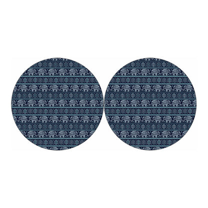 Vintage Indian Tribal Pattern Print Car Coasters