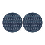 Vintage Indian Tribal Pattern Print Car Coasters