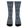 Vintage Indian Tribal Pattern Print Crew Socks