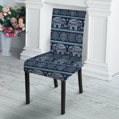 Vintage Indian Tribal Pattern Print Dining Chair Slipcover