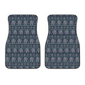 Vintage Indian Tribal Pattern Print Front Car Floor Mats