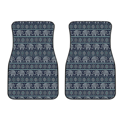 Vintage Indian Tribal Pattern Print Front Car Floor Mats