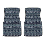 Vintage Indian Tribal Pattern Print Front Car Floor Mats