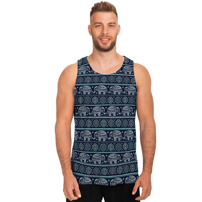 Vintage Indian Tribal Pattern Print Men's Tank Top