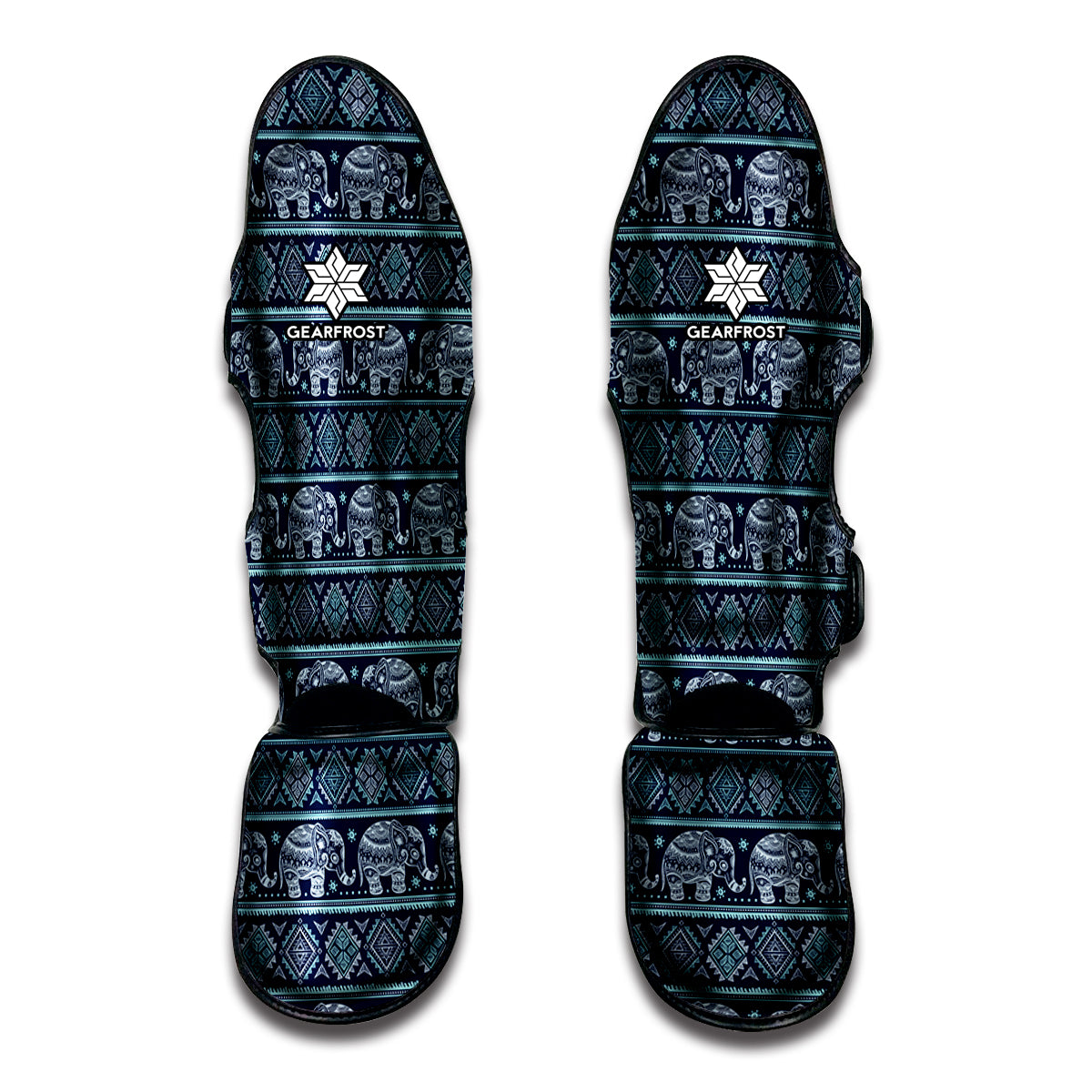 Vintage Indian Tribal Pattern Print Muay Thai Shin Guard