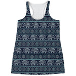 Vintage Indian Tribal Pattern Print Women's Racerback Tank Top