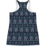 Vintage Indian Tribal Pattern Print Women's Racerback Tank Top