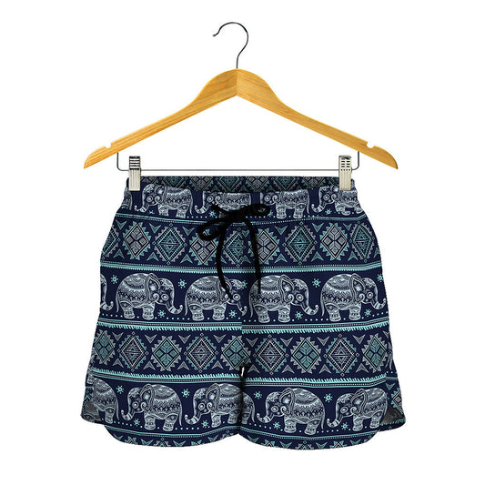 Vintage Indian Tribal Pattern Print Women's Shorts