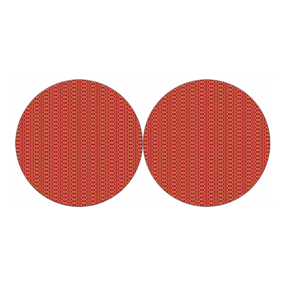 Vintage Japanese Pattern Print Car Coasters