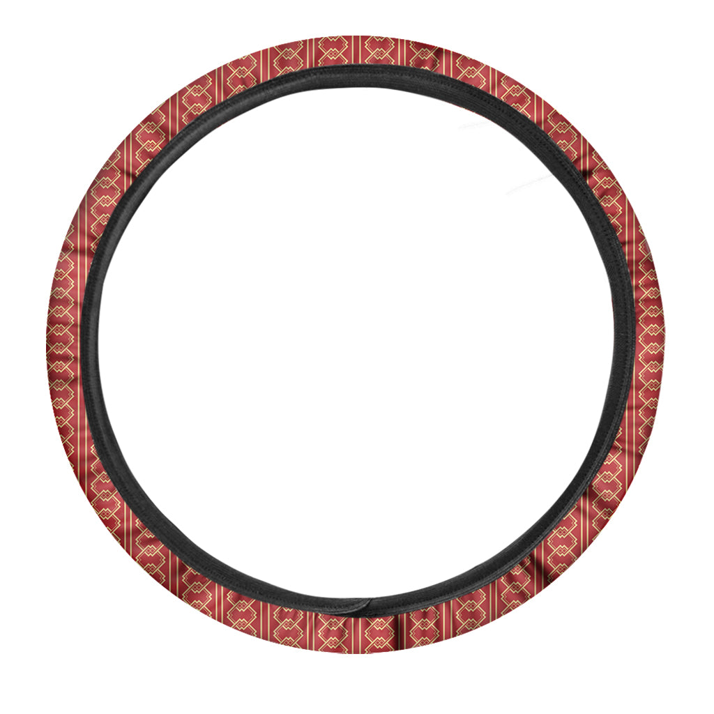 Vintage Japanese Pattern Print Car Steering Wheel Cover
