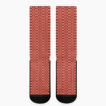 Vintage Japanese Pattern Print Crew Socks