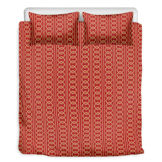 Vintage Japanese Pattern Print Duvet Cover Bedding Set