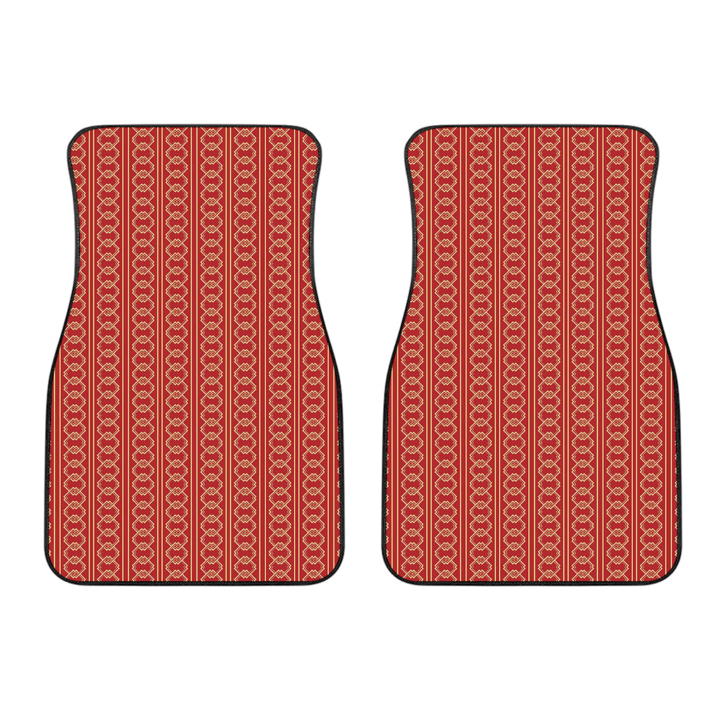Vintage Japanese Pattern Print Front Car Floor Mats
