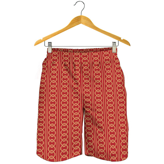 Vintage Japanese Pattern Print Men's Shorts