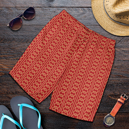 Vintage Japanese Pattern Print Men's Shorts