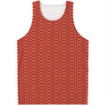 Vintage Japanese Pattern Print Men's Tank Top