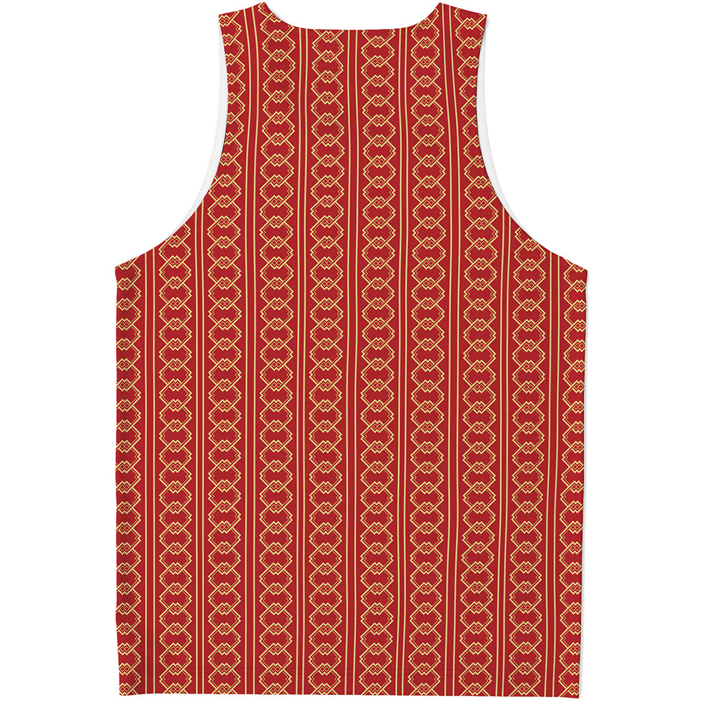 Vintage Japanese Pattern Print Men's Tank Top