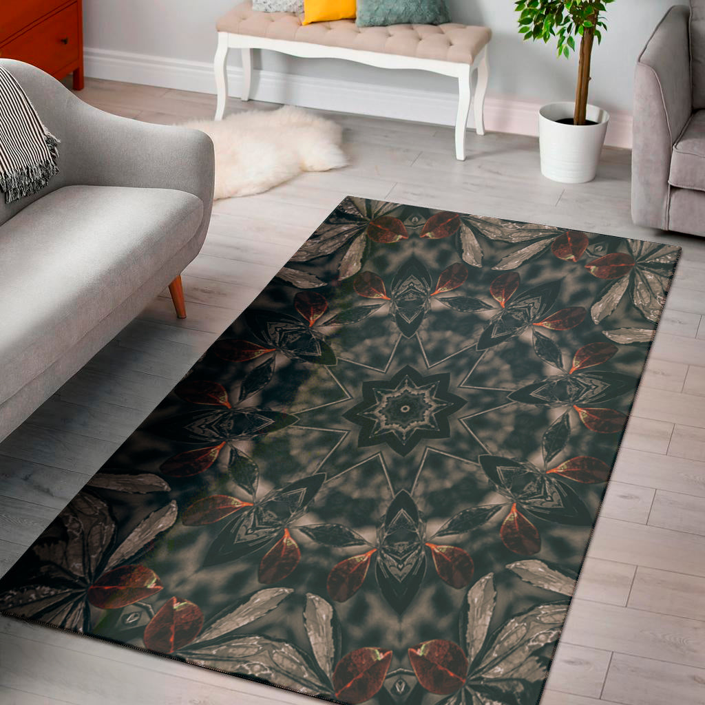 Vintage Kaleidoscope Print Area Rug