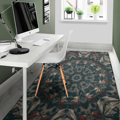 Vintage Kaleidoscope Print Area Rug