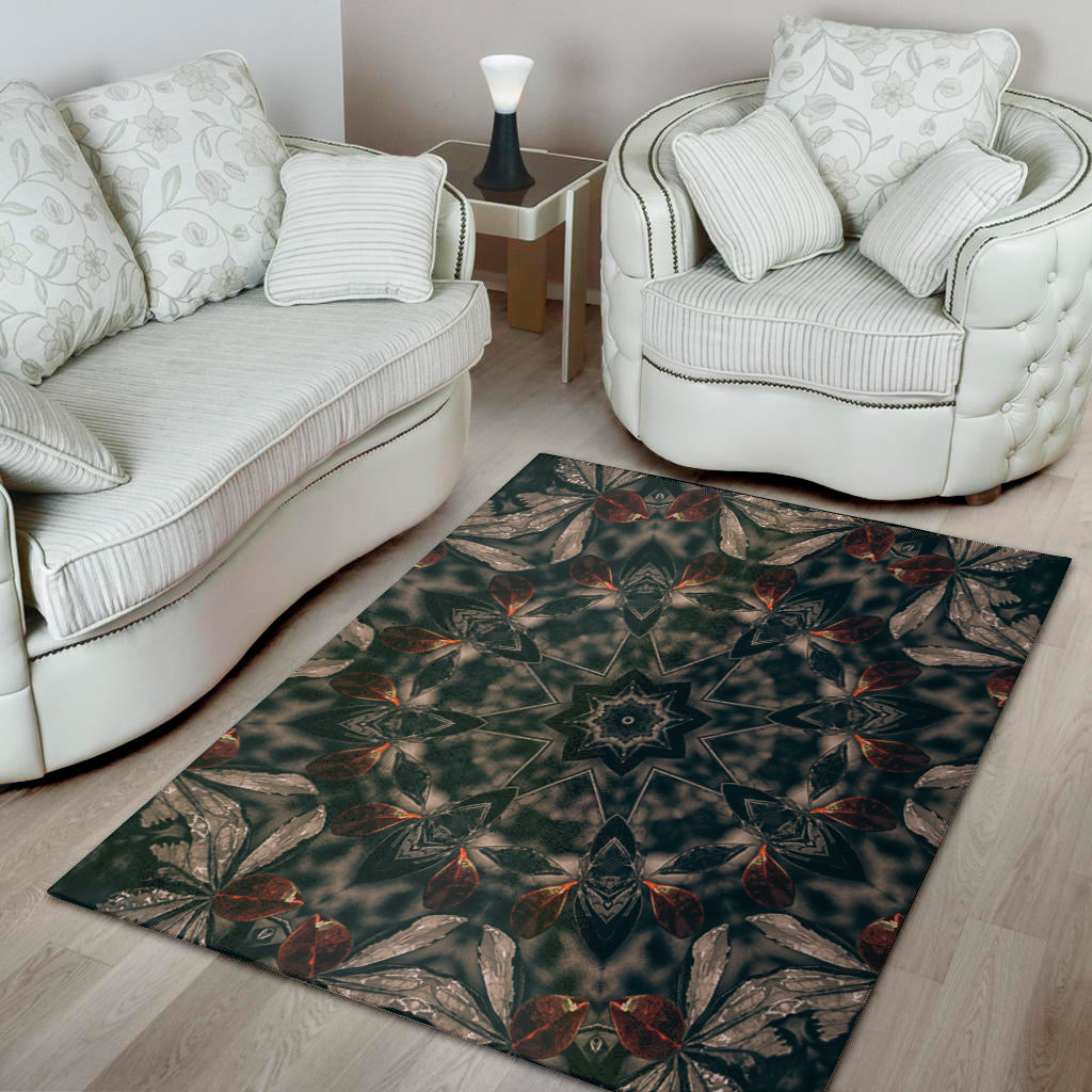 Vintage Kaleidoscope Print Area Rug