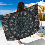 Vintage Kaleidoscope Print Beach Sarong Wrap