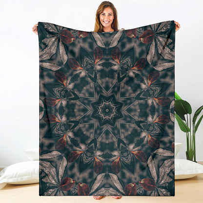 Vintage Kaleidoscope Print Blanket