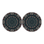 Vintage Kaleidoscope Print Car Coasters