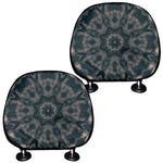 Vintage Kaleidoscope Print Car Headrest Covers