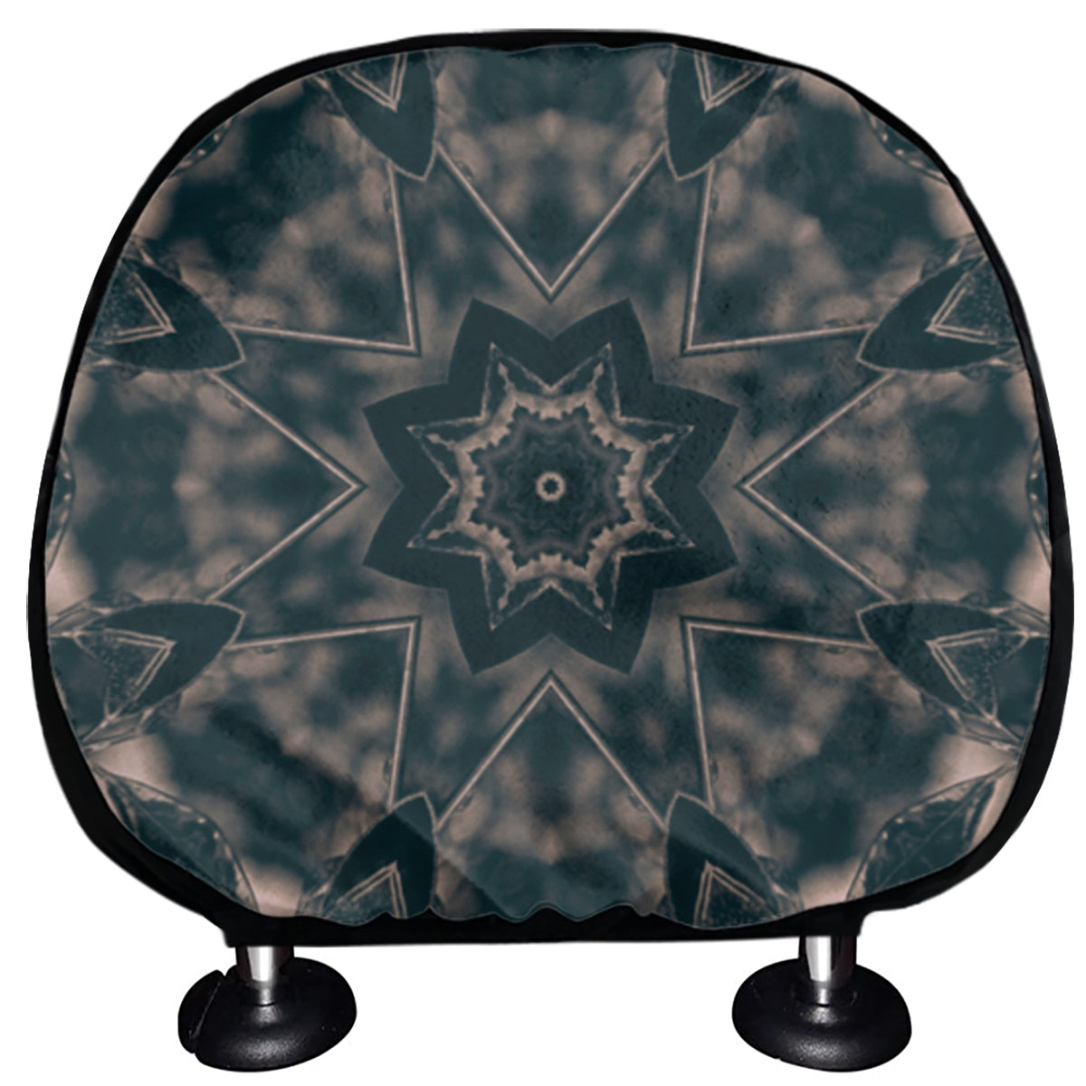 Vintage Kaleidoscope Print Car Headrest Covers