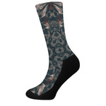 Vintage Kaleidoscope Print Crew Socks