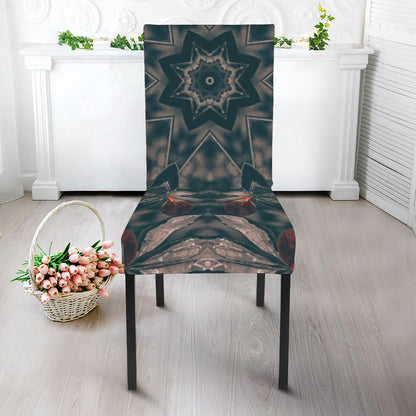 Vintage Kaleidoscope Print Dining Chair Slipcover
