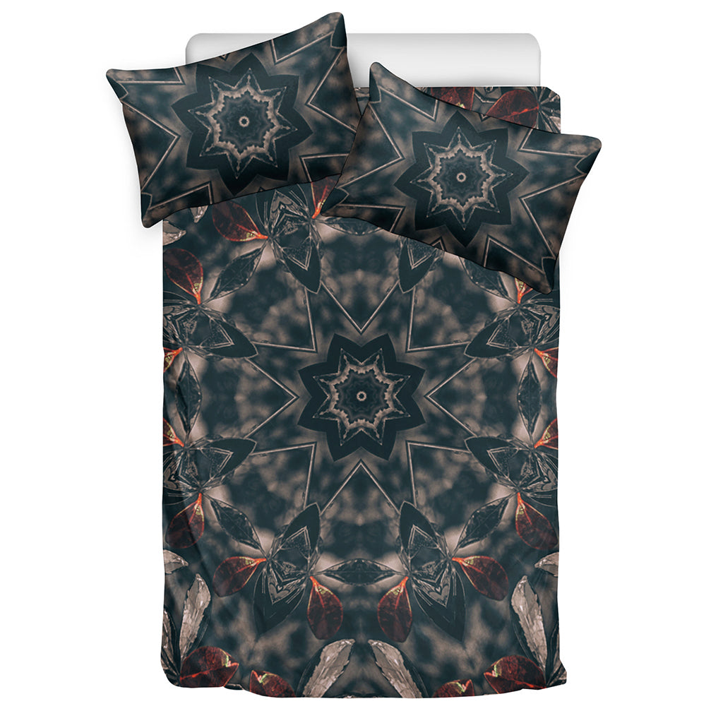 Vintage Kaleidoscope Print Duvet Cover Bedding Set