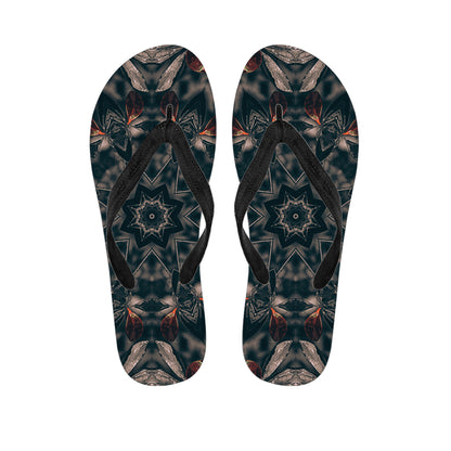 Vintage Kaleidoscope Print Flip Flops