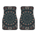 Vintage Kaleidoscope Print Front Car Floor Mats