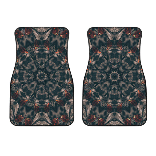 Vintage Kaleidoscope Print Front Car Floor Mats