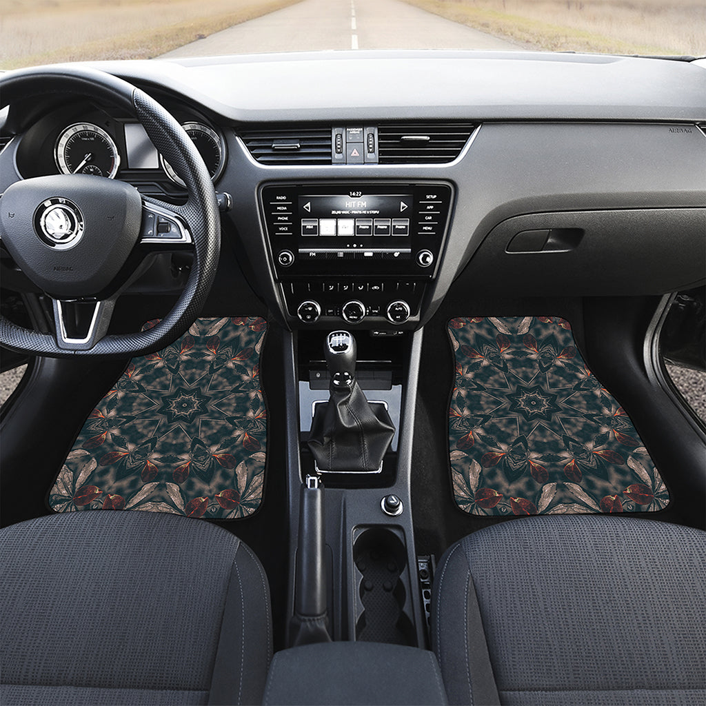 Vintage Kaleidoscope Print Front Car Floor Mats