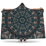 Vintage Kaleidoscope Print Hooded Blanket