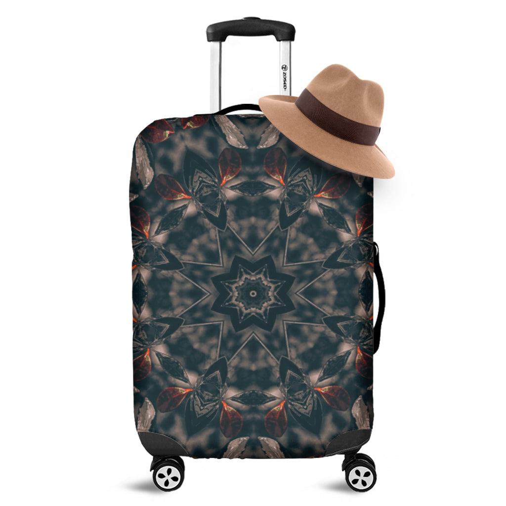 Vintage Kaleidoscope Print Luggage Cover