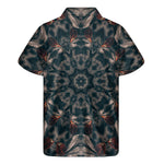 Vintage Kaleidoscope Print Men's Short Sleeve Shirt