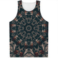 Vintage Kaleidoscope Print Men's Tank Top
